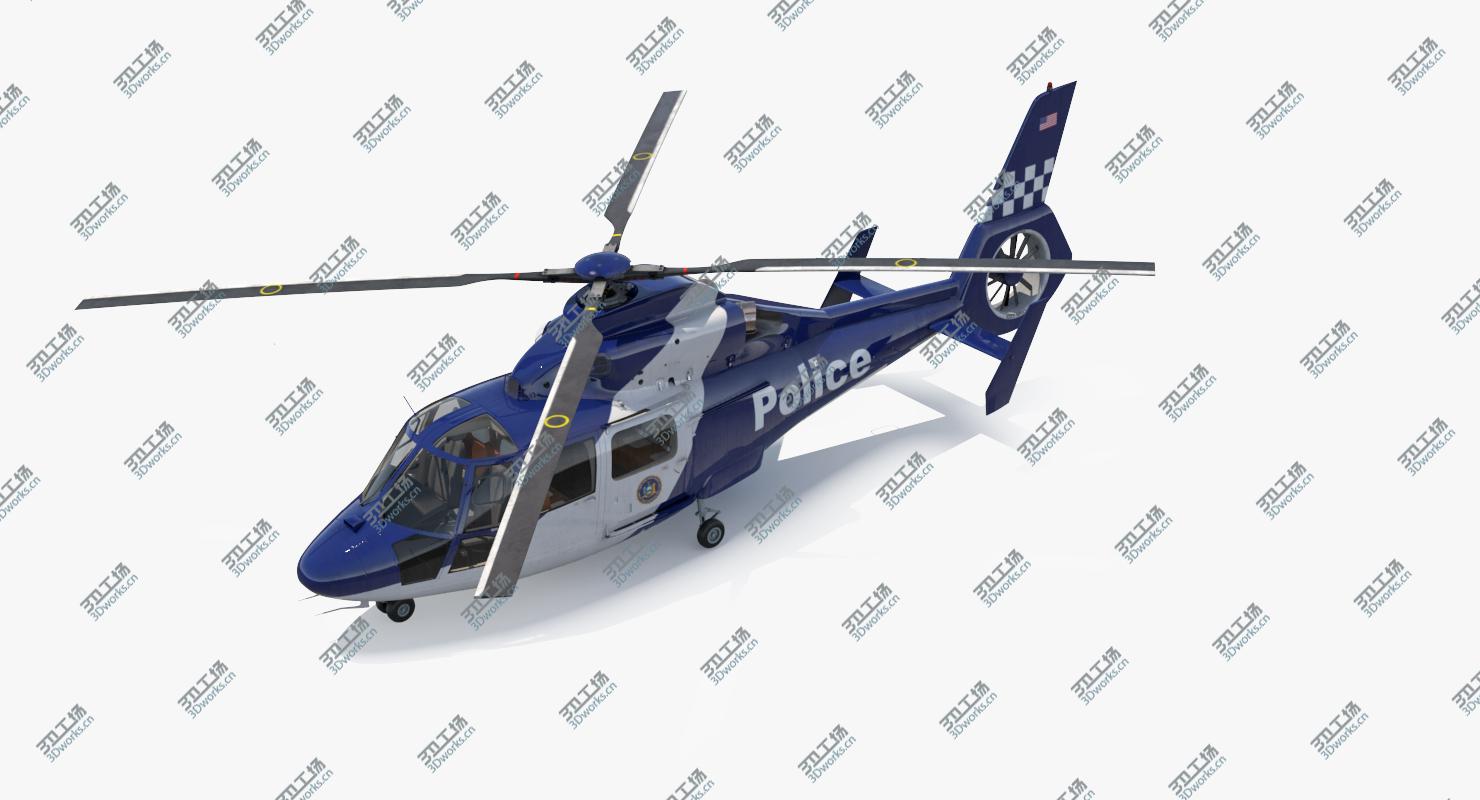 images/goods_img/202104092/3D Police Helicopter Eurocopter AS 365 N2 Dauphin model/3.jpg